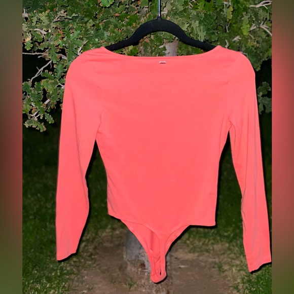 Coral PINK long sleeve body suit - Picture 2 of 2